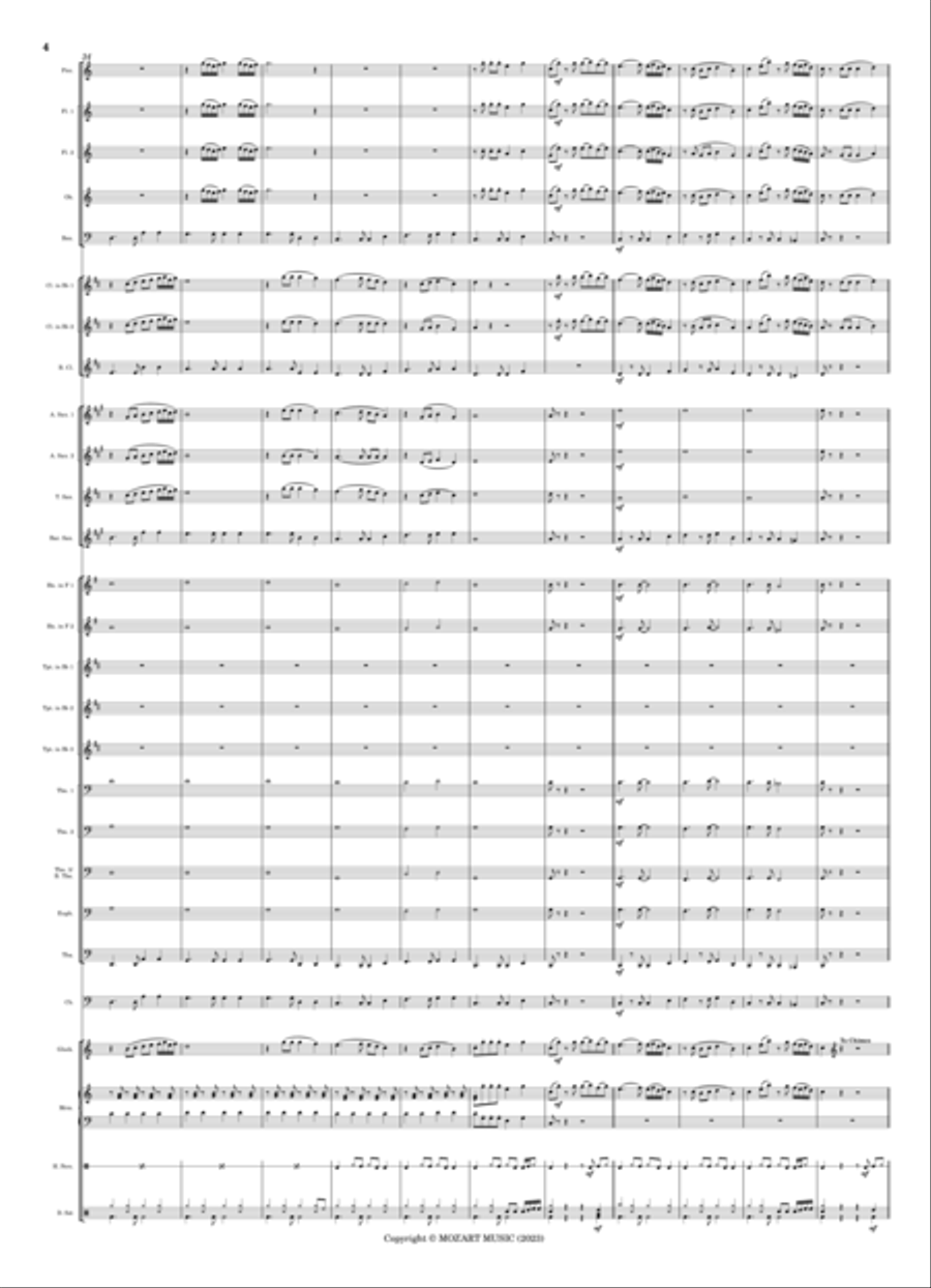 Tari Tualang Tiga Tari Tualang Tiga Concert Band scores gallery preview page 6