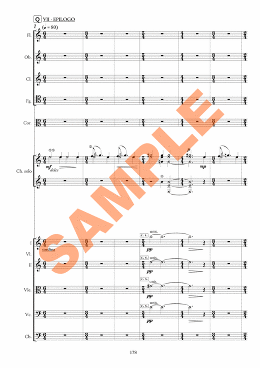 Concerto for guitar and chamber orchestra - Full score