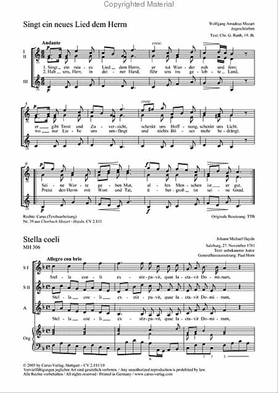 Stella coeli Stella coeli SSA scores gallery preview page 2