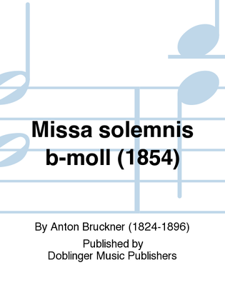 Book cover for Missa solemnis b-moll (1854)