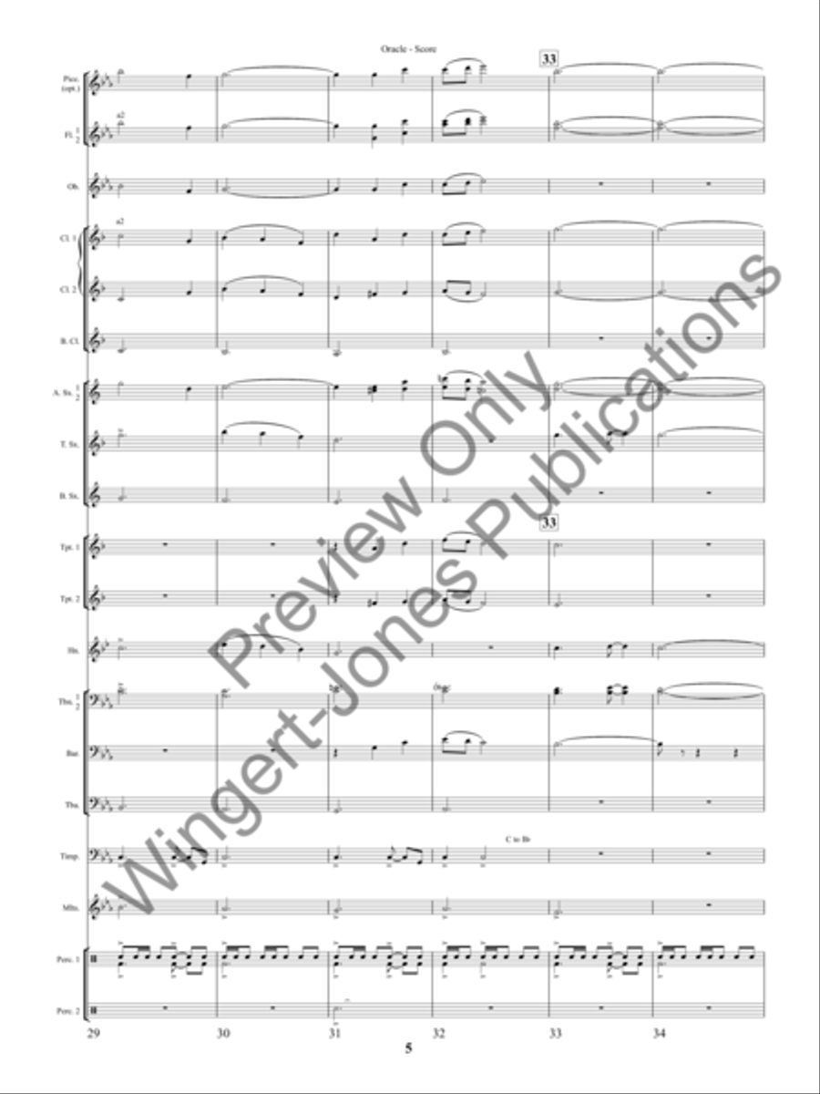 Oracle (Score) Oracle (Score) Concert Band scores gallery preview page 8