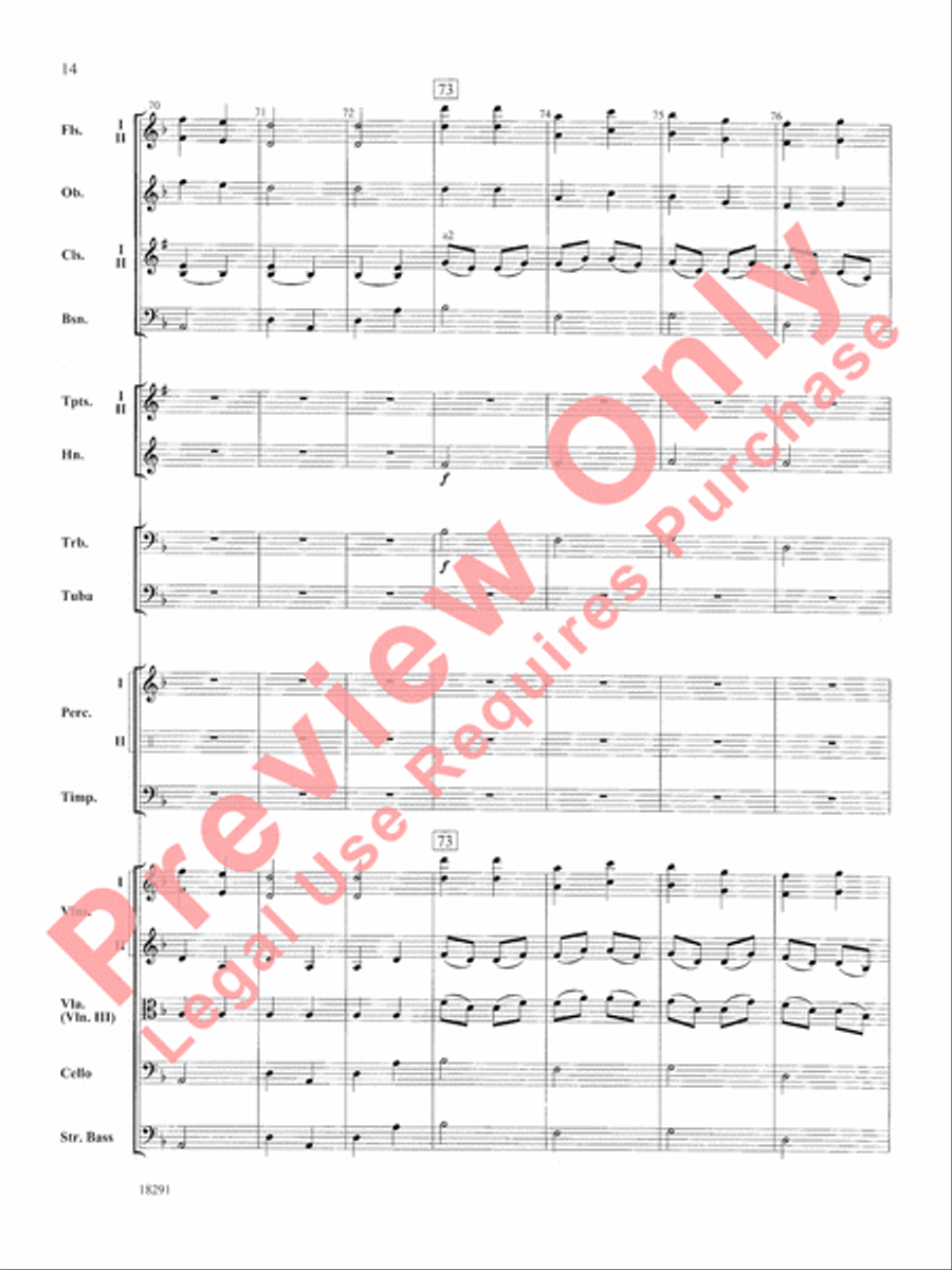 Hungarian Air and Dance Full Orchestra scores gallery preview page 15