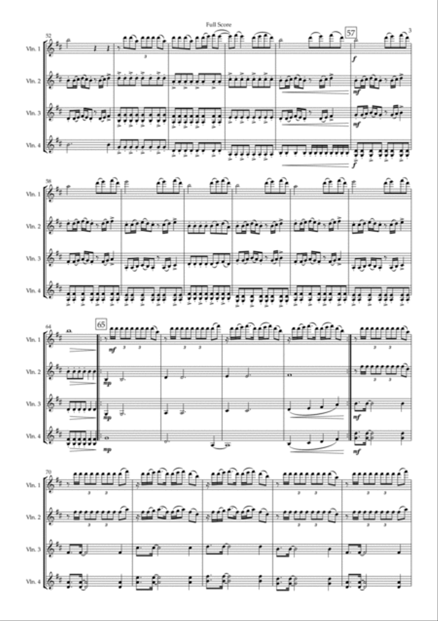 Way Maker String Quartet scores gallery preview page 3
