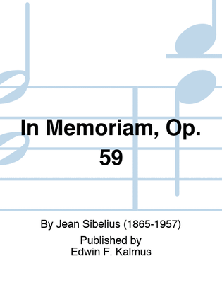 In Memoriam, Op. 59