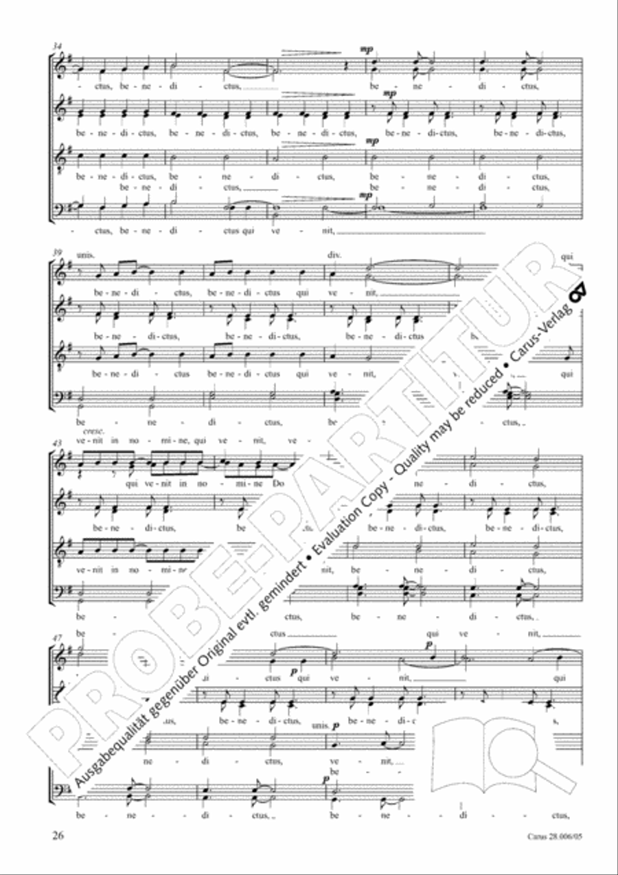 Pastoral Mass 4-Part scores gallery preview page 27