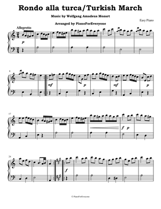 Rondo alla turca/Turkish March - Mozart (Easy Piano)