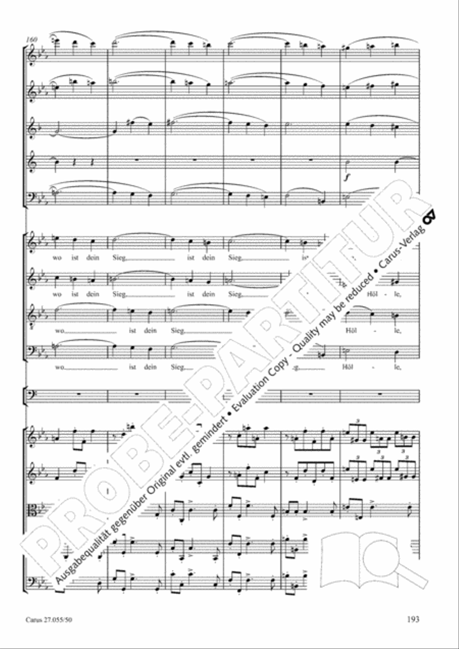Ein Deutsches Requiem (German Requiem) 4-Part scores gallery preview page 200