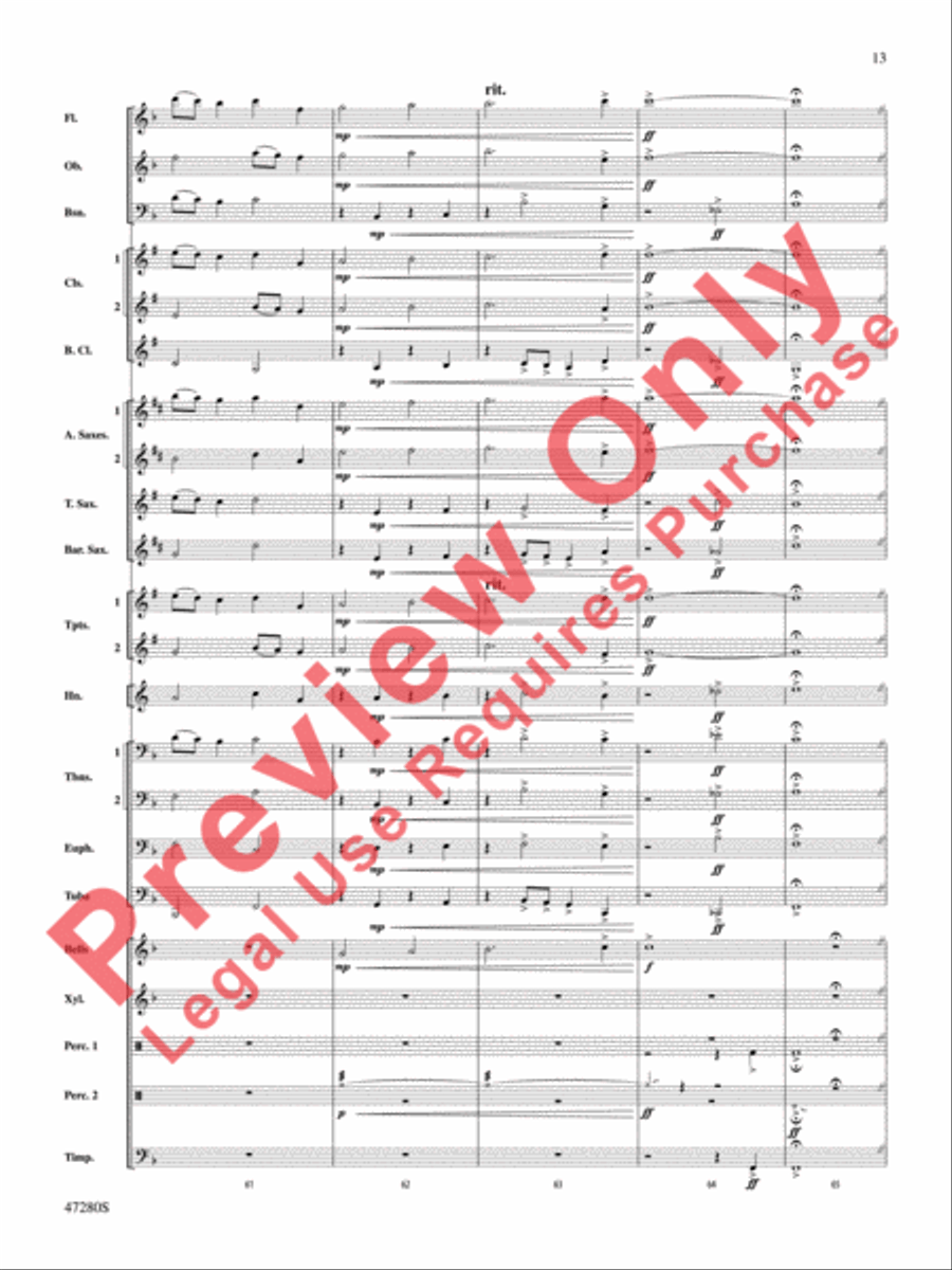 Typhoon Concert Band scores gallery preview page 14