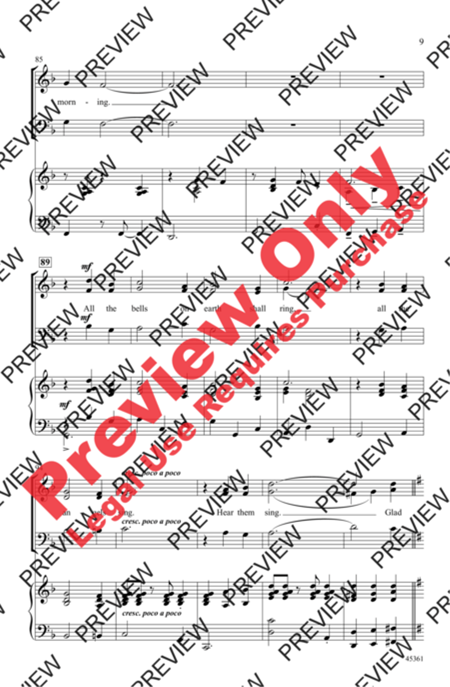 I Saw Three Ships 3-Part scores gallery preview page 9