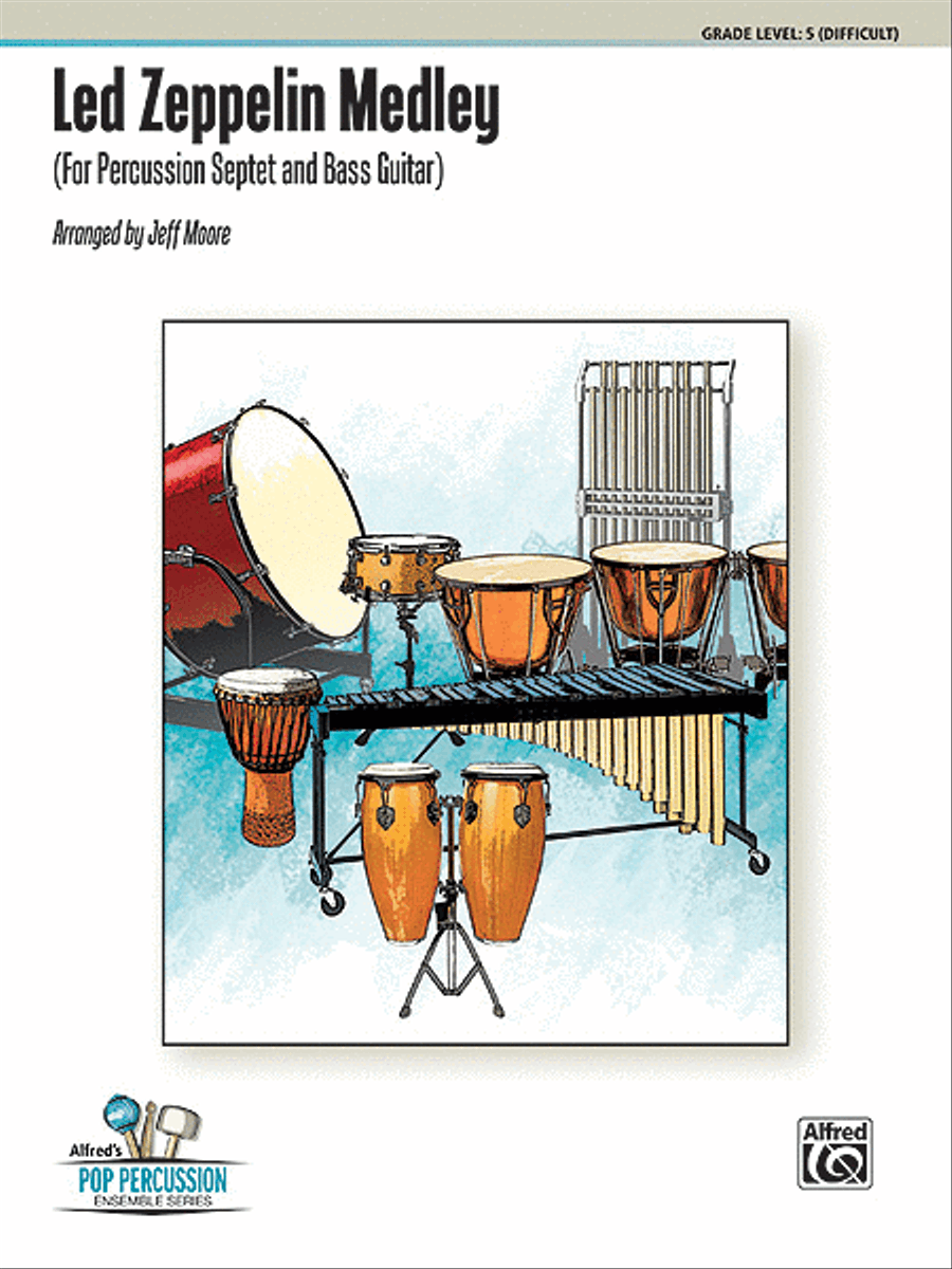 Led Zeppelin Medley Percussion Ensemble scores gallery preview page 1