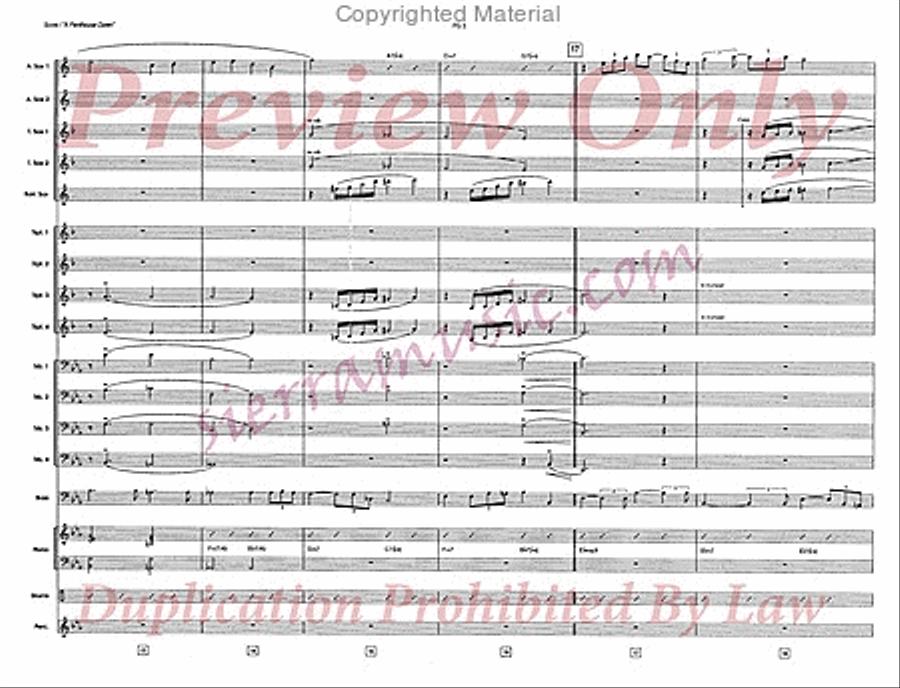 A Penthouse Dawn A Penthouse Dawn Big Band scores gallery preview page 4