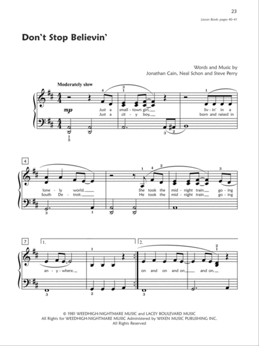 Premier Piano Course Pop and Movie Hits, Book 3 Piano Method scores gallery preview page 5