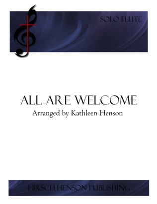 Book cover for All Are Welcome (Solo Flute)