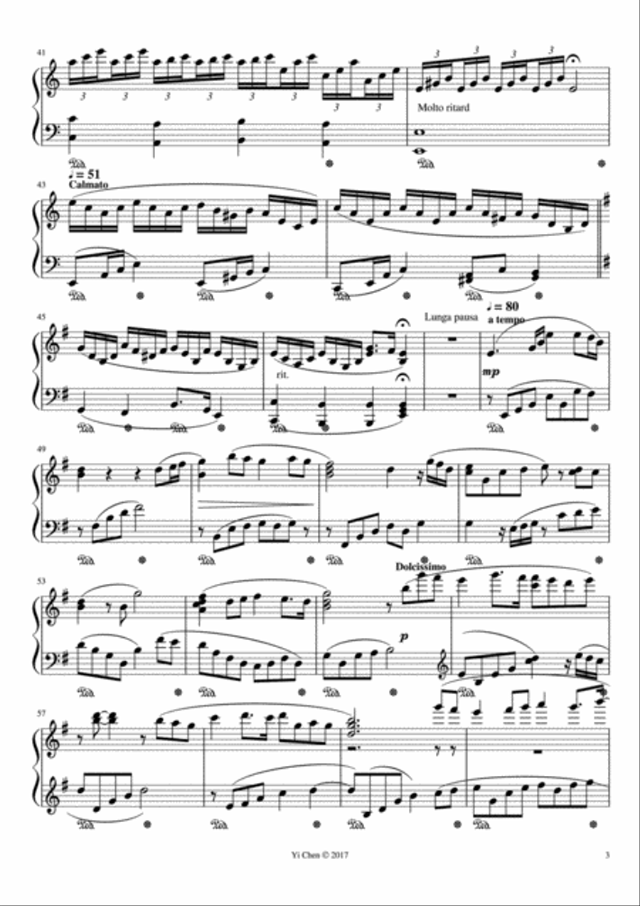 Phantom Bullet Piano Solo scores gallery preview page 3