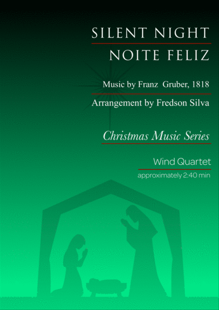 Silent Night for Wind Quartet Woodwind Quartet scores gallery preview page 1