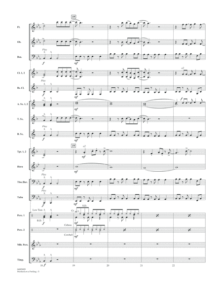 Hooked on a Feeling - Conductor Score (Full Score)