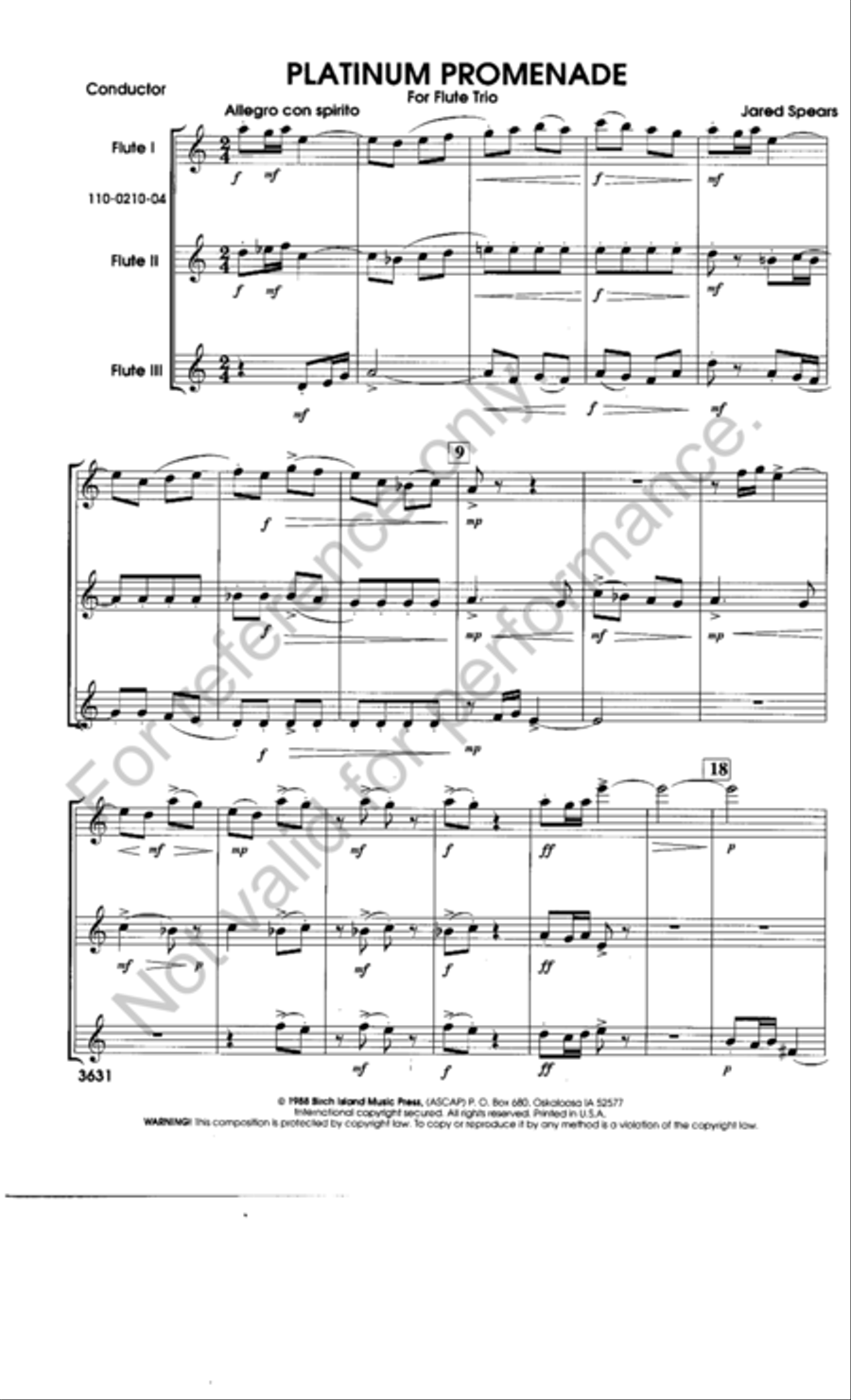 Platinum Promenade Flute Trio scores gallery preview page 2