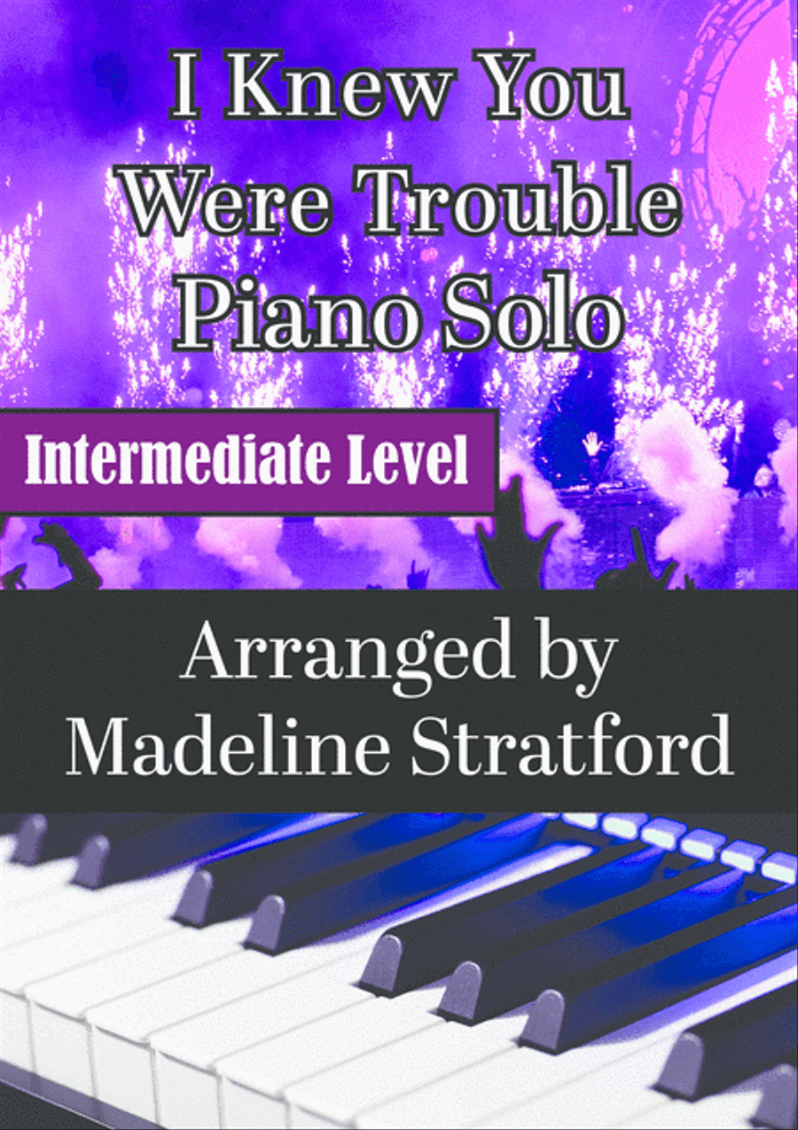 I Knew You Were Trouble Easy Piano scores gallery preview page 1