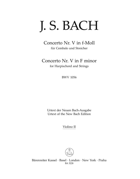 Cembalokonzert V - Harpsichord Concerto V