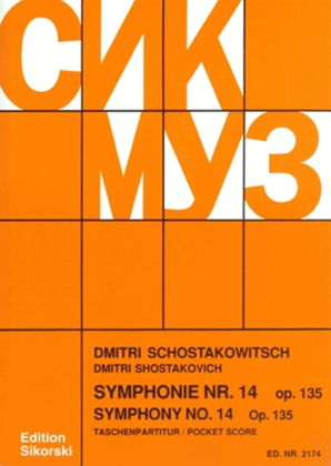 Book cover for Symphony No. 14, Op. 135