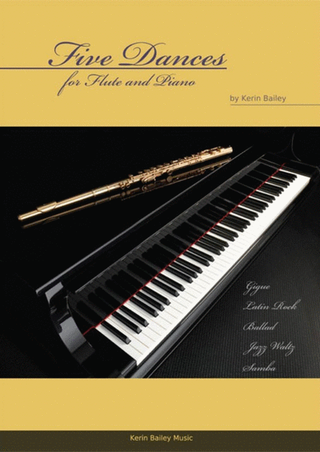 Bailey - Five Dances Flute And Piano Book/CD