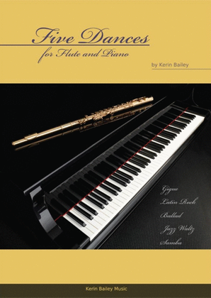 Book cover for Bailey - Five Dances Flute And Piano Book/CD