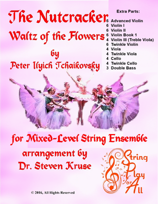 Book cover for Extra Parts for Waltz of the Flowers from "Nutcracker" for Multi-Level String Orchestra