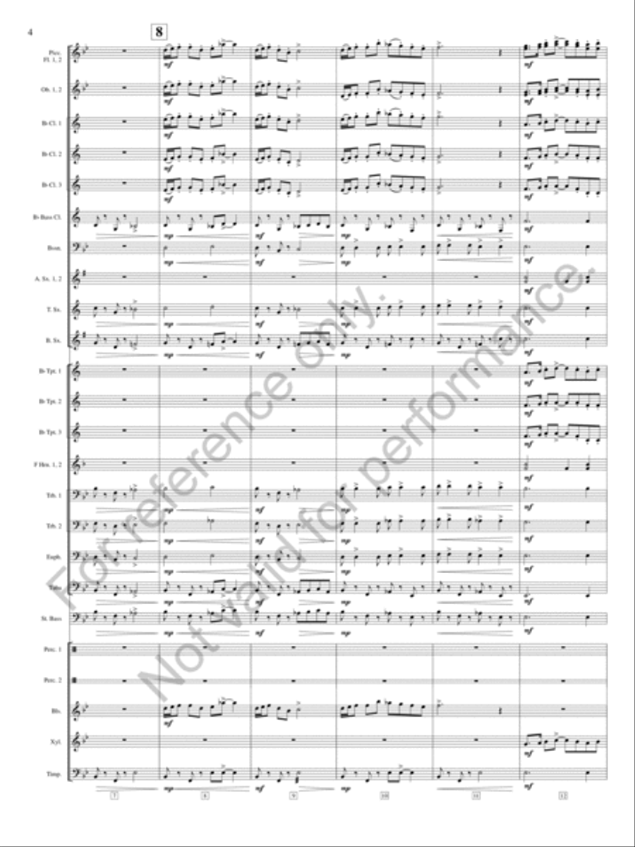 On The Shore of Baffin Bay Concert Band scores gallery preview page 5