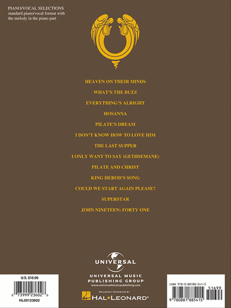 Jesus Christ Superstar – Revised Edition Piano, Vocal, Guitar scores gallery preview page 2