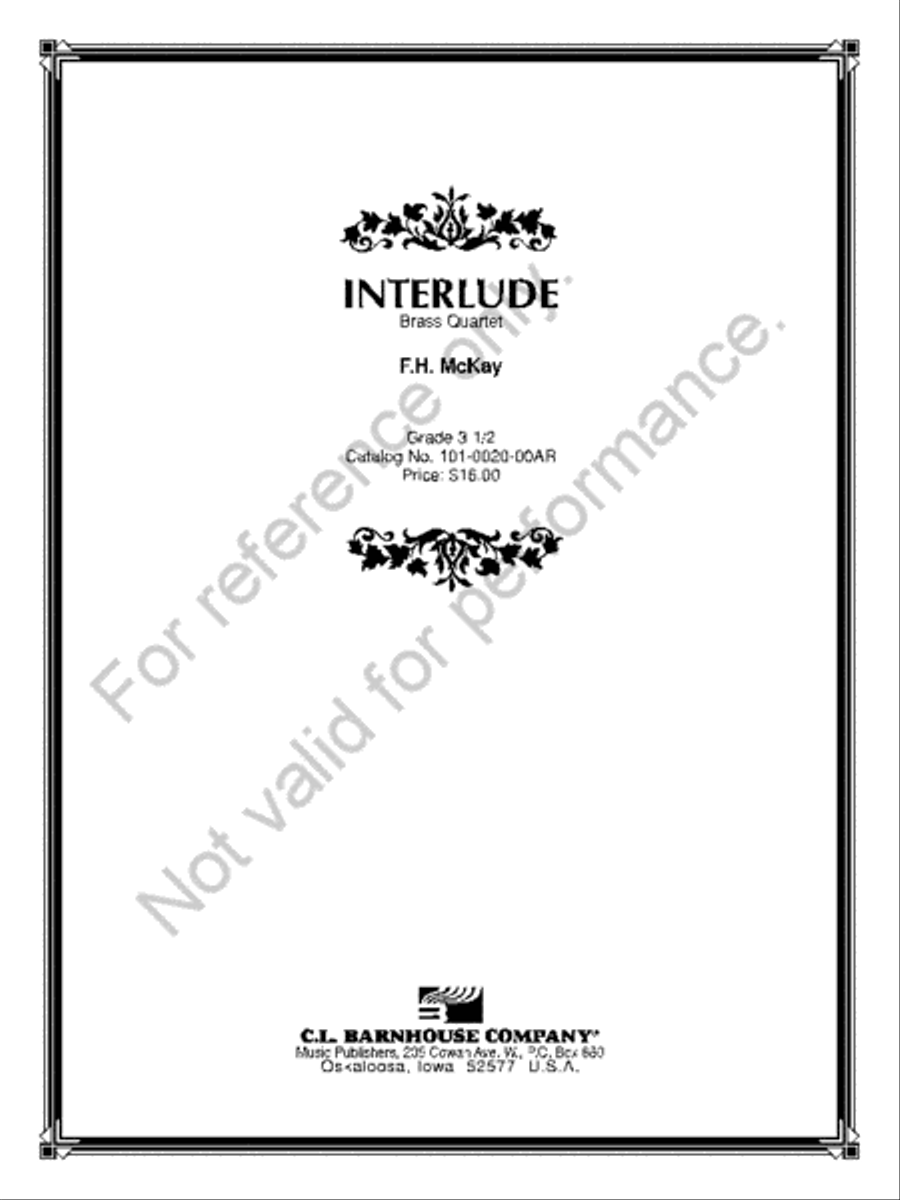 Interlude Brass Quartet scores gallery preview page 2