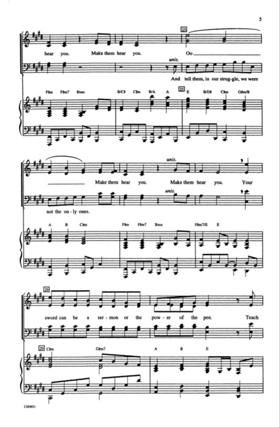 Make Them Hear You (from Ragtime The Musical™) Choir scores gallery preview page 4