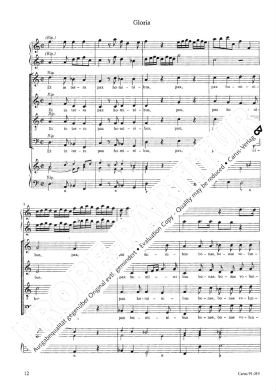 Non sine quare 4-Part scores gallery preview page 15