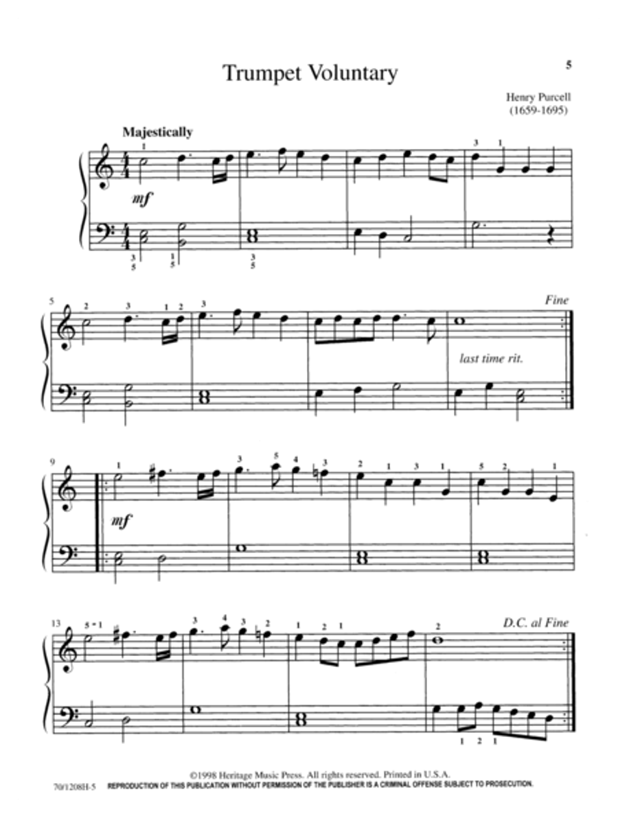 Mastering Melodies: The Baroque Period Piano Solo scores gallery preview page 5