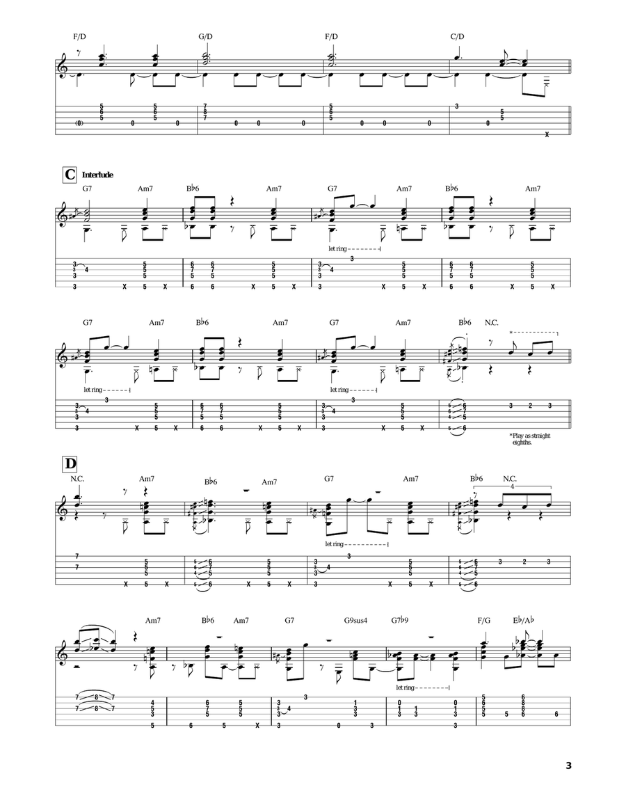 All Blues Electric Guitar scores gallery preview page 3