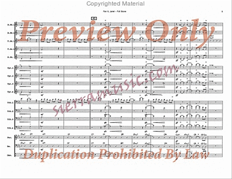 Fan It, Janet Big Band scores gallery preview page 6