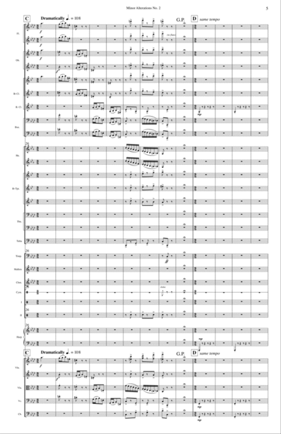Minor Alterations No. 2 Full Orchestra scores gallery preview page 11