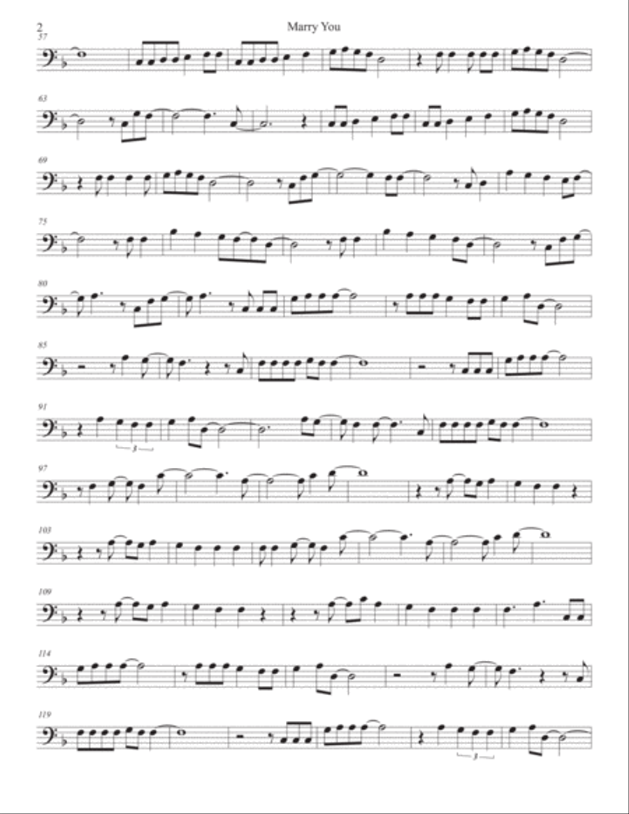 Marry You Euphonium scores gallery preview page 2