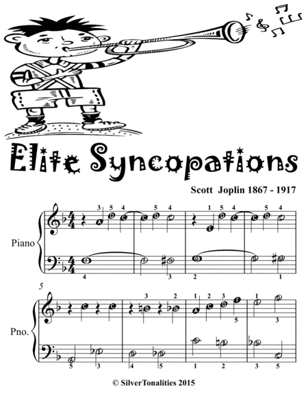 Elite Syncopations Easiest Piano Sheet Music for Beginner Pianists 2nd Edition