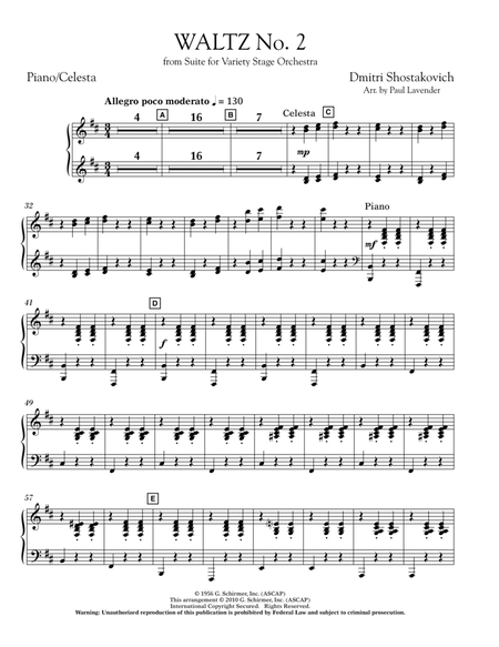 Waltz No. 2 - Piano/Celeste