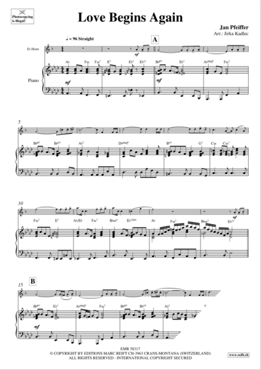Love Begins Again Horn scores gallery preview page 4