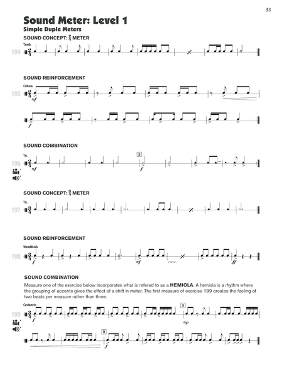 Sound Percussion (Accessory Percussion) Percussion Ensemble scores gallery preview page 3