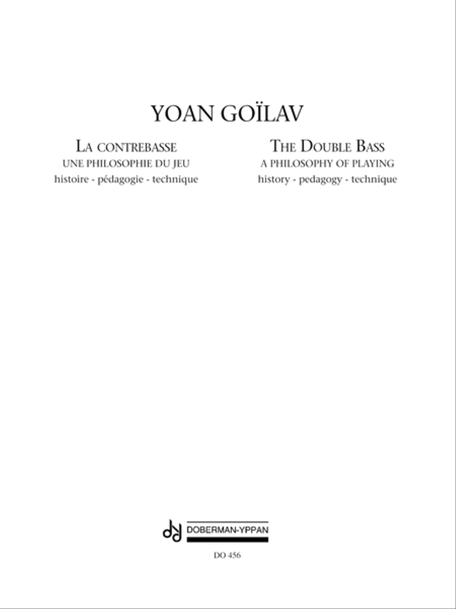 The Double Bass (A philosophy of playing) Double Bass scores gallery preview page 1