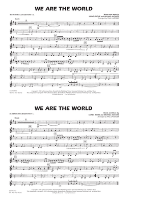 We Are The World - Bb Tenor Sax/Baritone TC