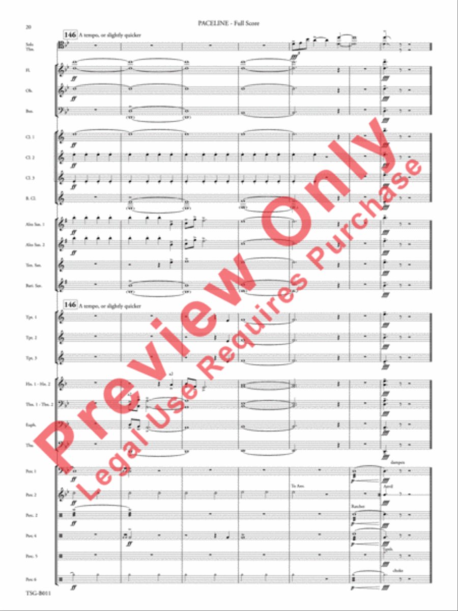 Paceline Concert Band scores gallery preview page 21