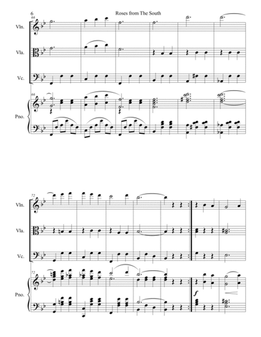 Johann Strauss II - Roses from the South (Rosen aus dem Süden) Waltz for piano quartet
