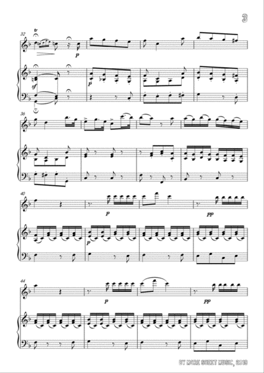 Paisiello-Chi Vuol la zingarella,for Flute and Piano Flute Solo scores gallery preview page 5
