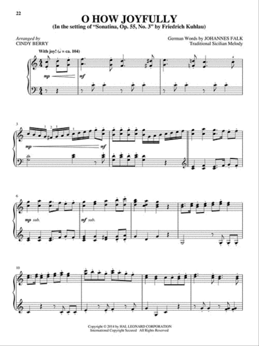 Classical Christmas Carols Piano Solo scores gallery preview page 4