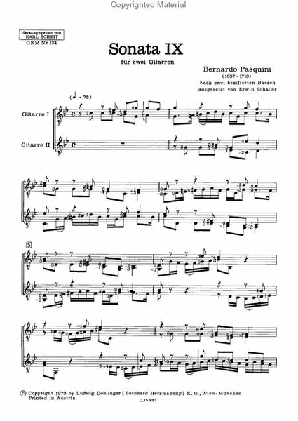 Sonata IX c-moll