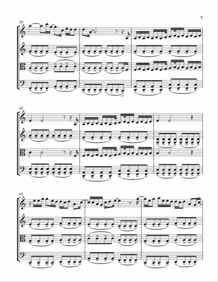 Stay String Quartet scores gallery preview page 5