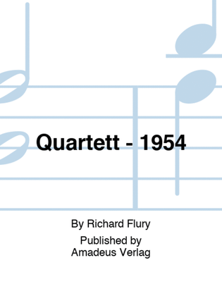 Book cover for Quartett - 1954